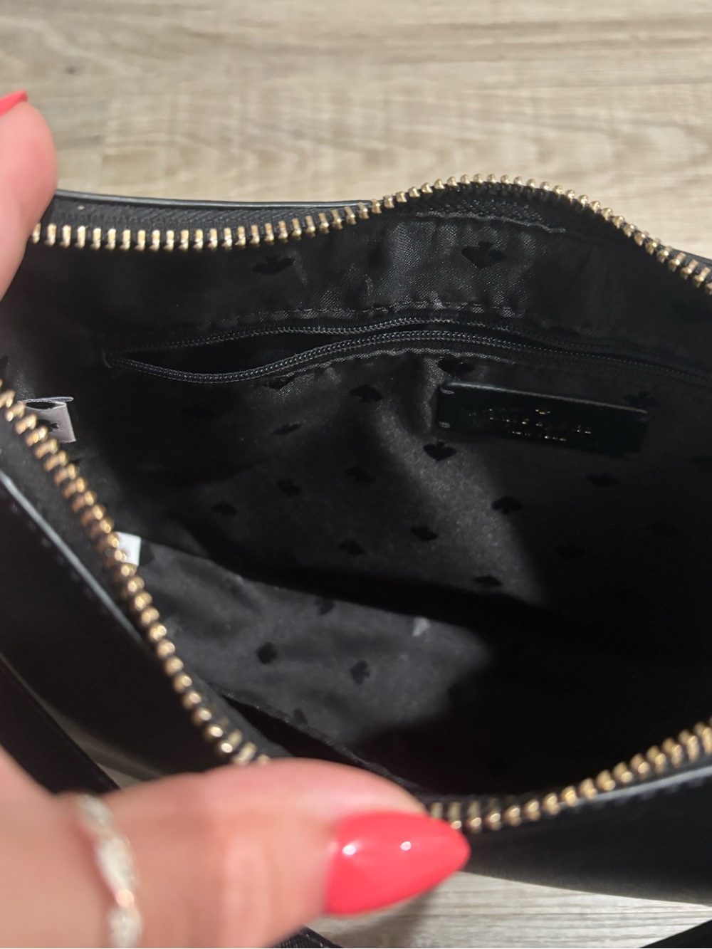 kate spade Black Saffiano Leather Shoulder Bag - Picture 6 of 9